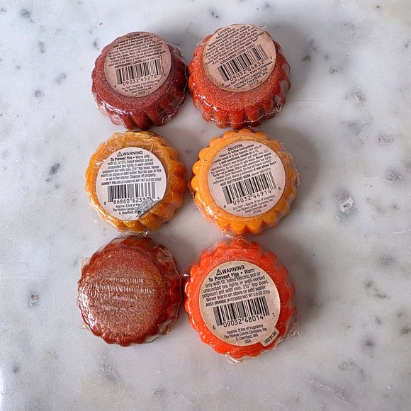 Yankee Candle Tarts Wax Warmer Vtg Lot of 6 NEW Sealed buttered rum cinnamon etc - Picture 3 of 3
